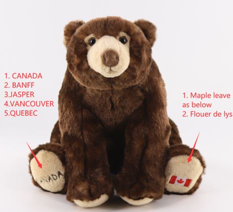 Grizzly bear stuffed toy outlet