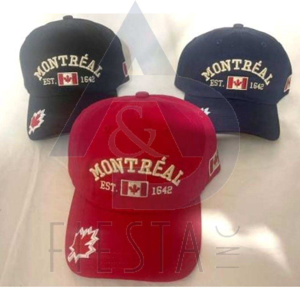 MONTREAL CHILDRENS CAP WITH FLAG ON SIDE ASSORTED COLORS