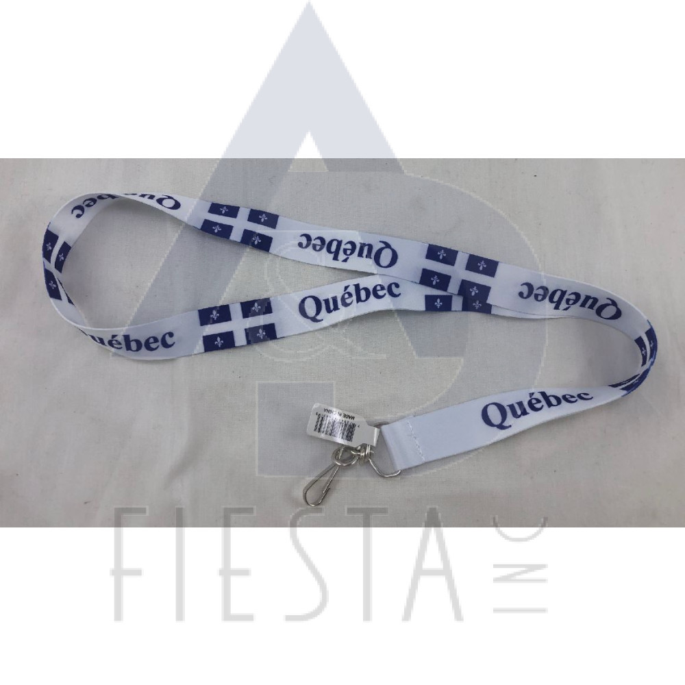 QUEBEC WHITE LANYARD