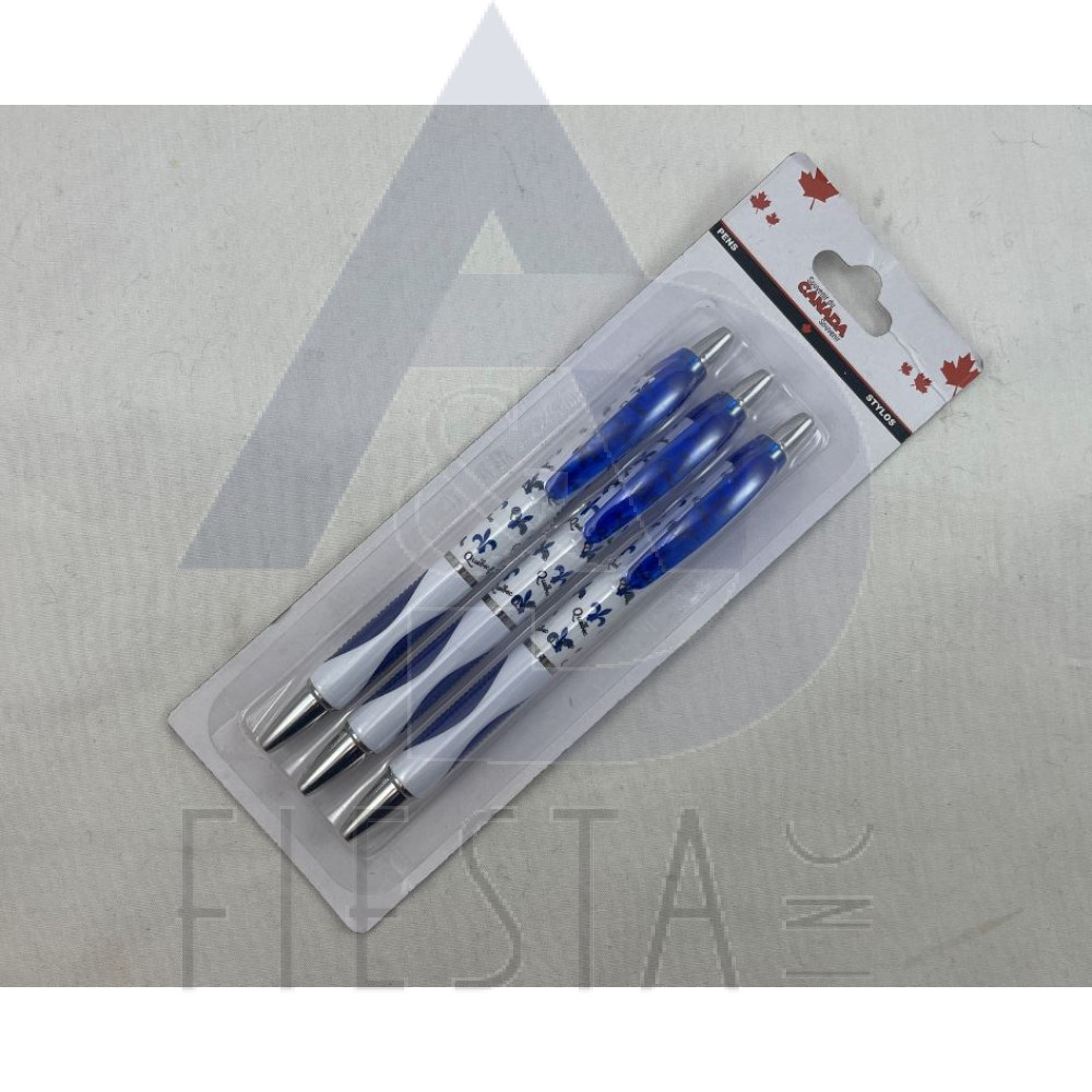QUEBEC PEN 3 PCS ON BLISTER CARD