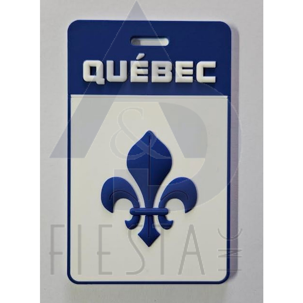 QUEBEC FLEUR DE LYS LUGGAGE TAG