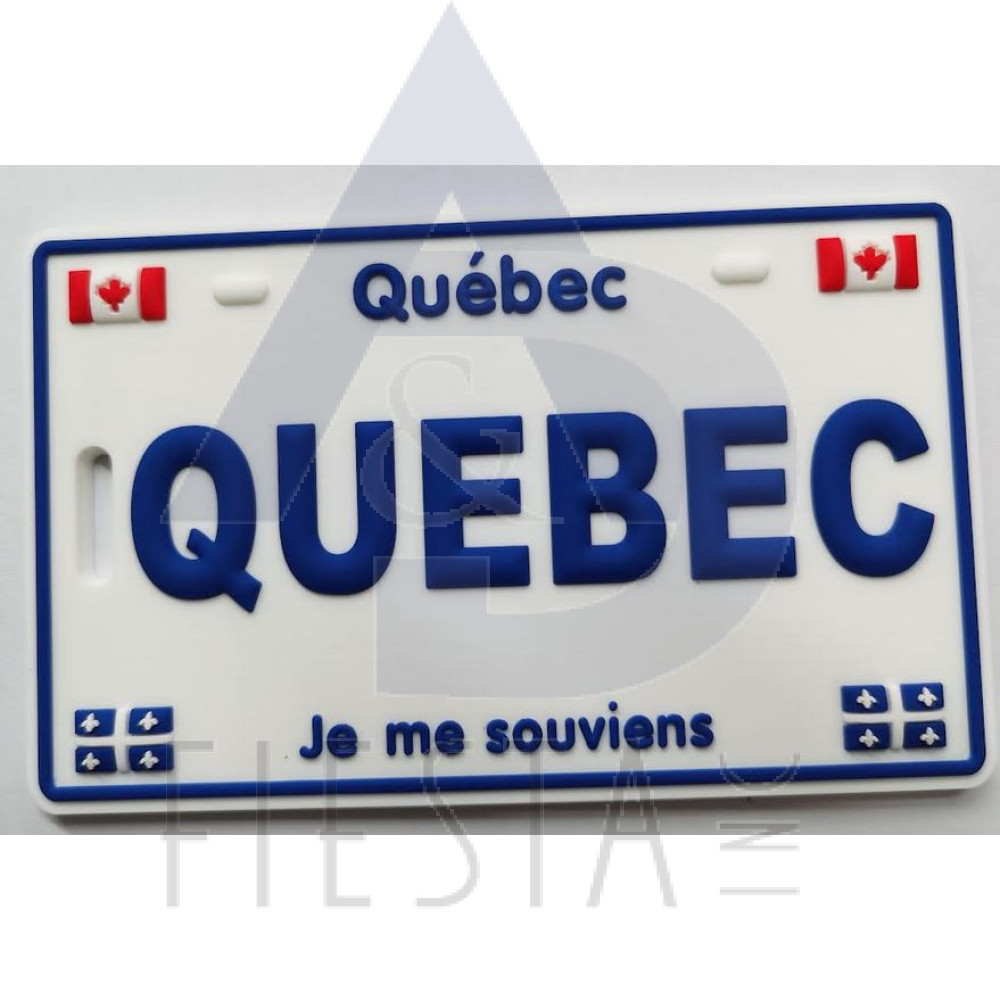 QUEBEC LICENSE PLATE LUGGAGE TAG "QUEBEC"