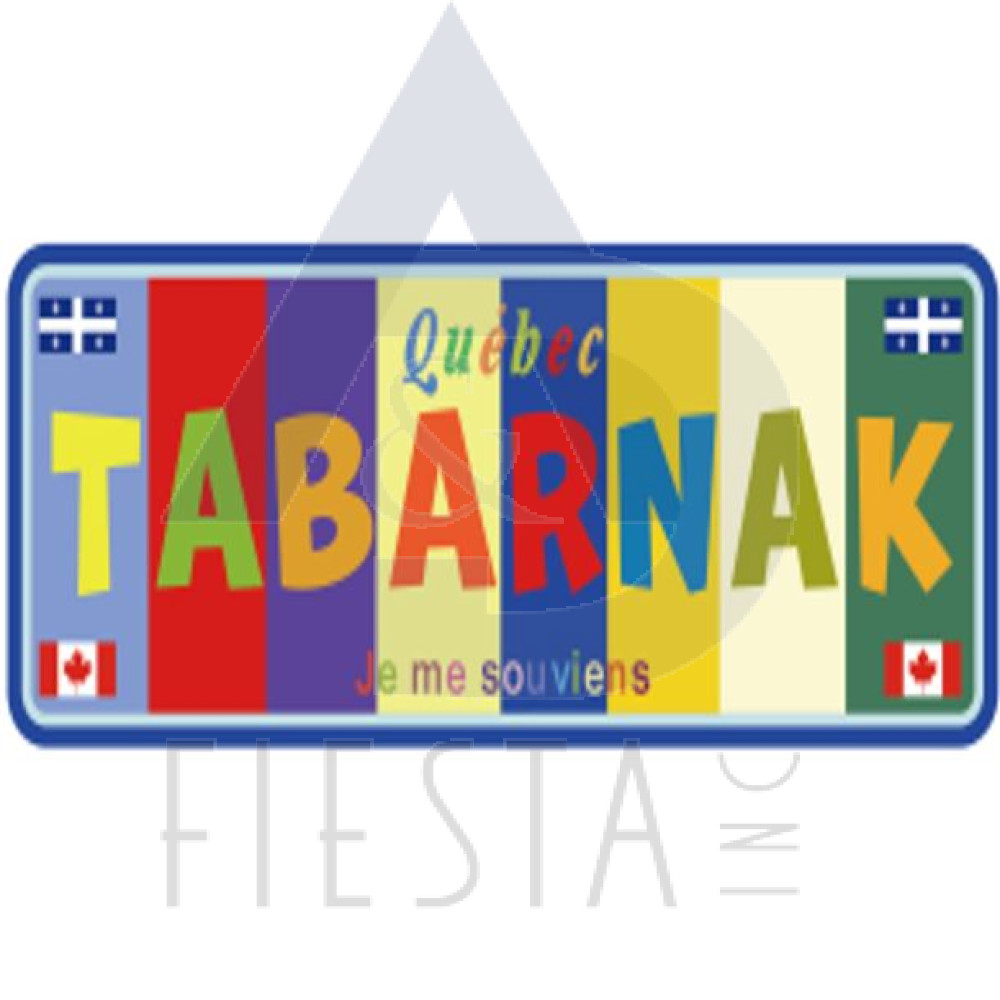QUEBEC 2D MDF MULTI COLOR "TABARNAK" MAGNET