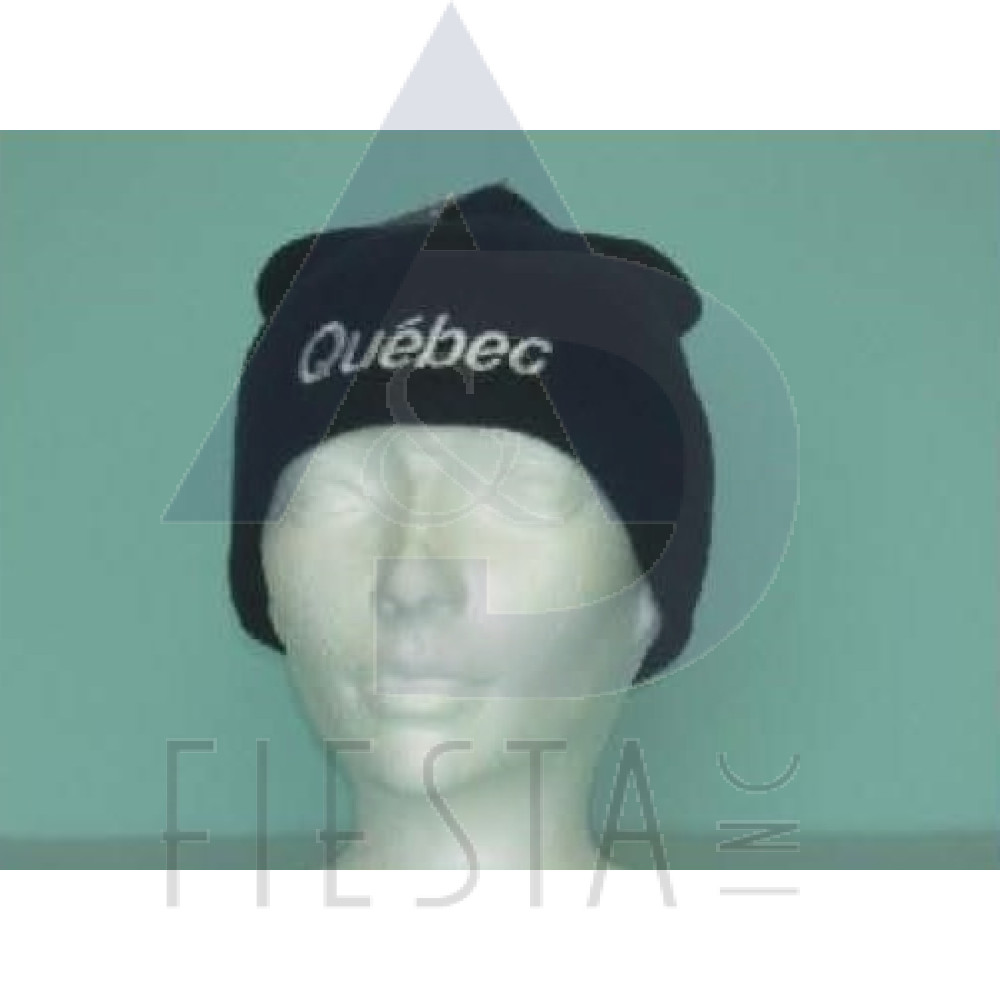 QUEBEC BLACK ACRYLIC TOQUE