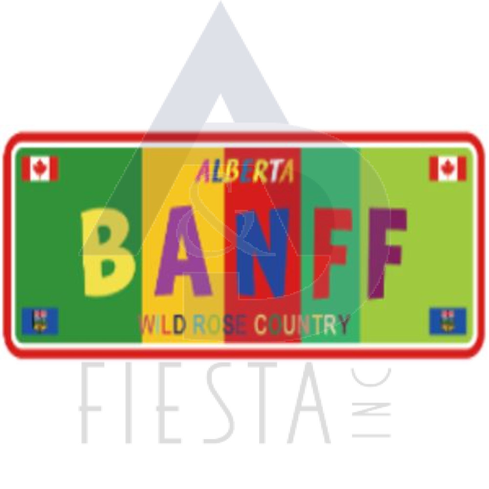 BANFF 2D MDF MULTI COLOR "BANFF" MAGNET