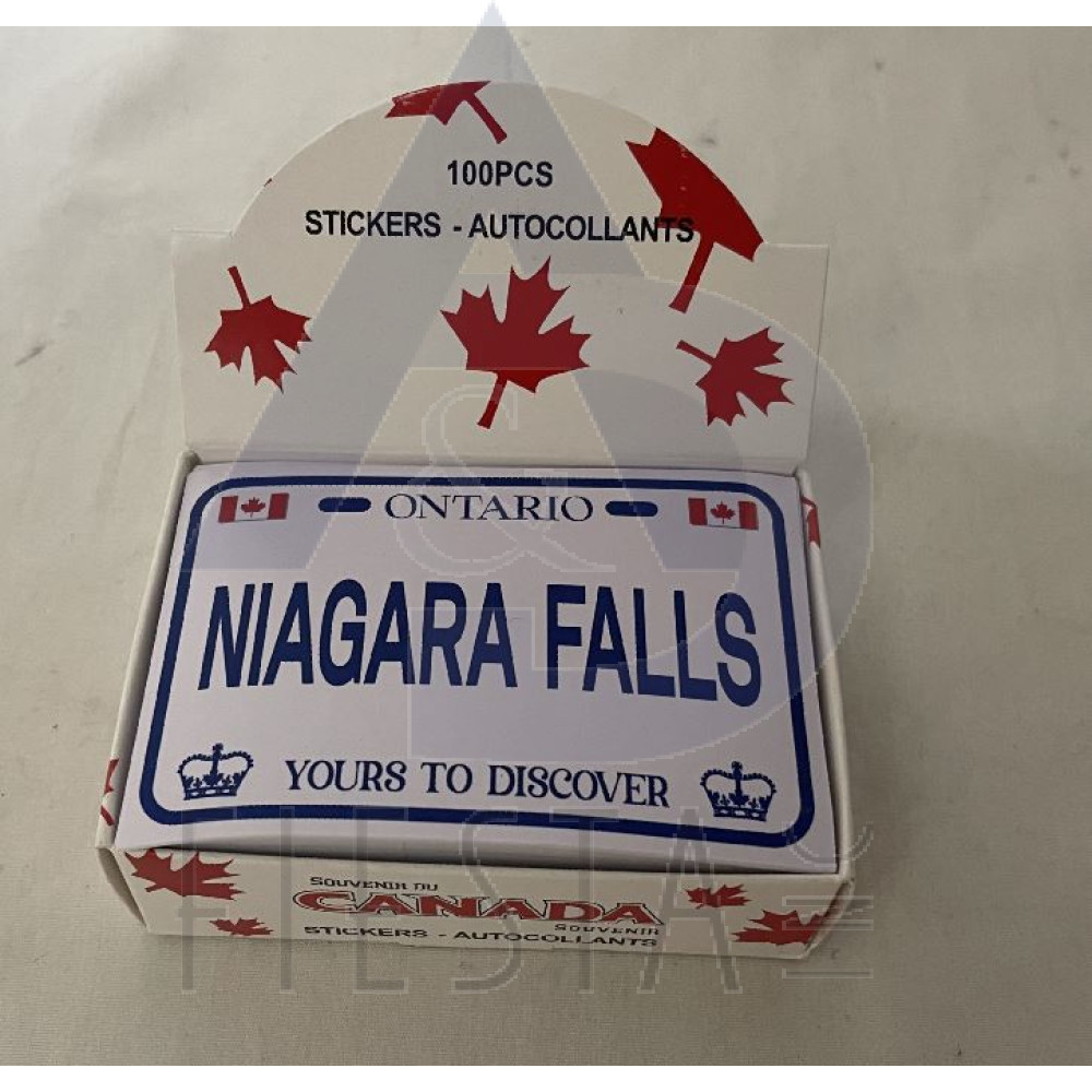 NIAGARA FALLS LICENSE PLATE STICKER