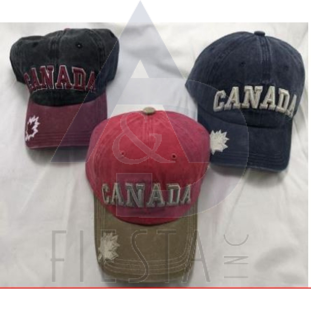 NIAGARA FALLS CAP WITH 3D NIAGARA FALLS ON CAP AND MAPLE LEAF ON VISOR ASSORTED COLORS