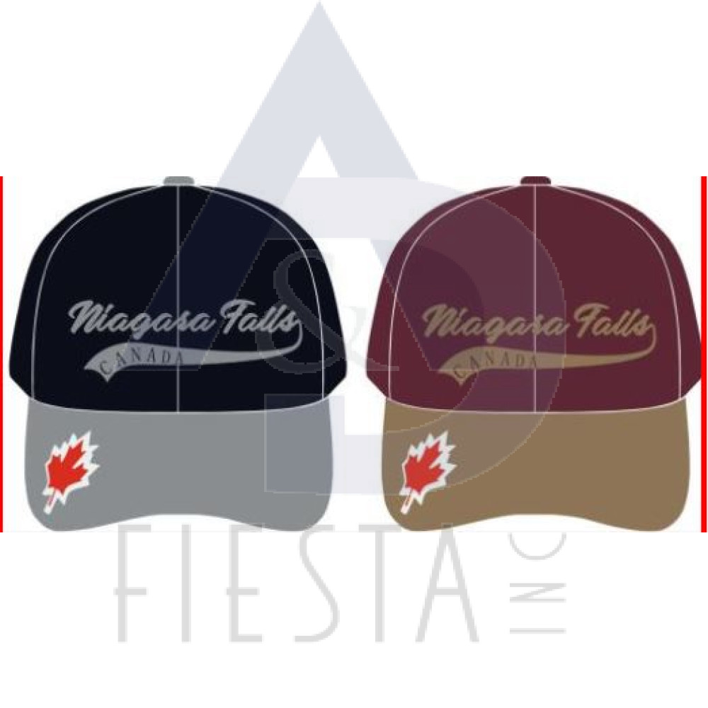 NIAGARA FALLS CAP 3D SCRIPT UNDERLINED 2 COLORED CAP, ASSORTED COLORS