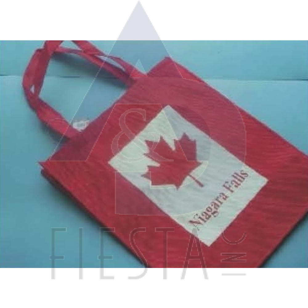 NIAGARA FALLS RED NON-WOVEN SHOPPING BAG SIZE 15.75"X14" (40X36CM)