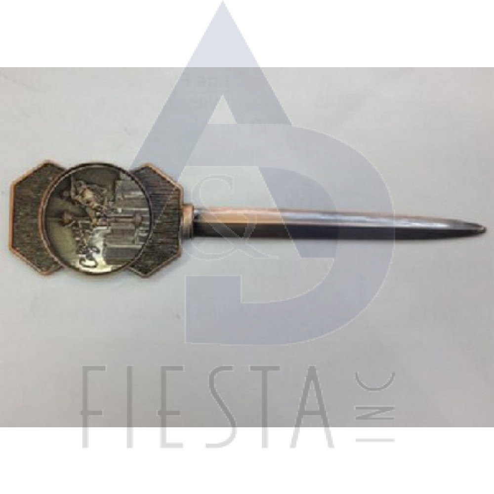 CALGARY COPPER METAL LETTER OPENER IN ACRYLIC BOX