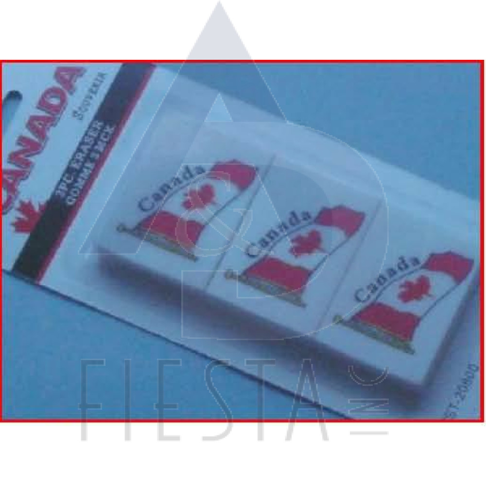 CANADA 3 PCS. ERASER 