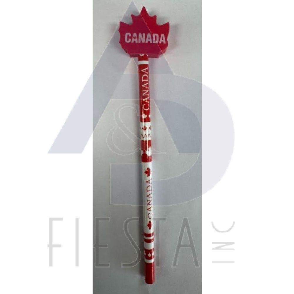 CANADA PENCIL WITH MAPLE LEAF ERASER 24 PCS. IN TUB