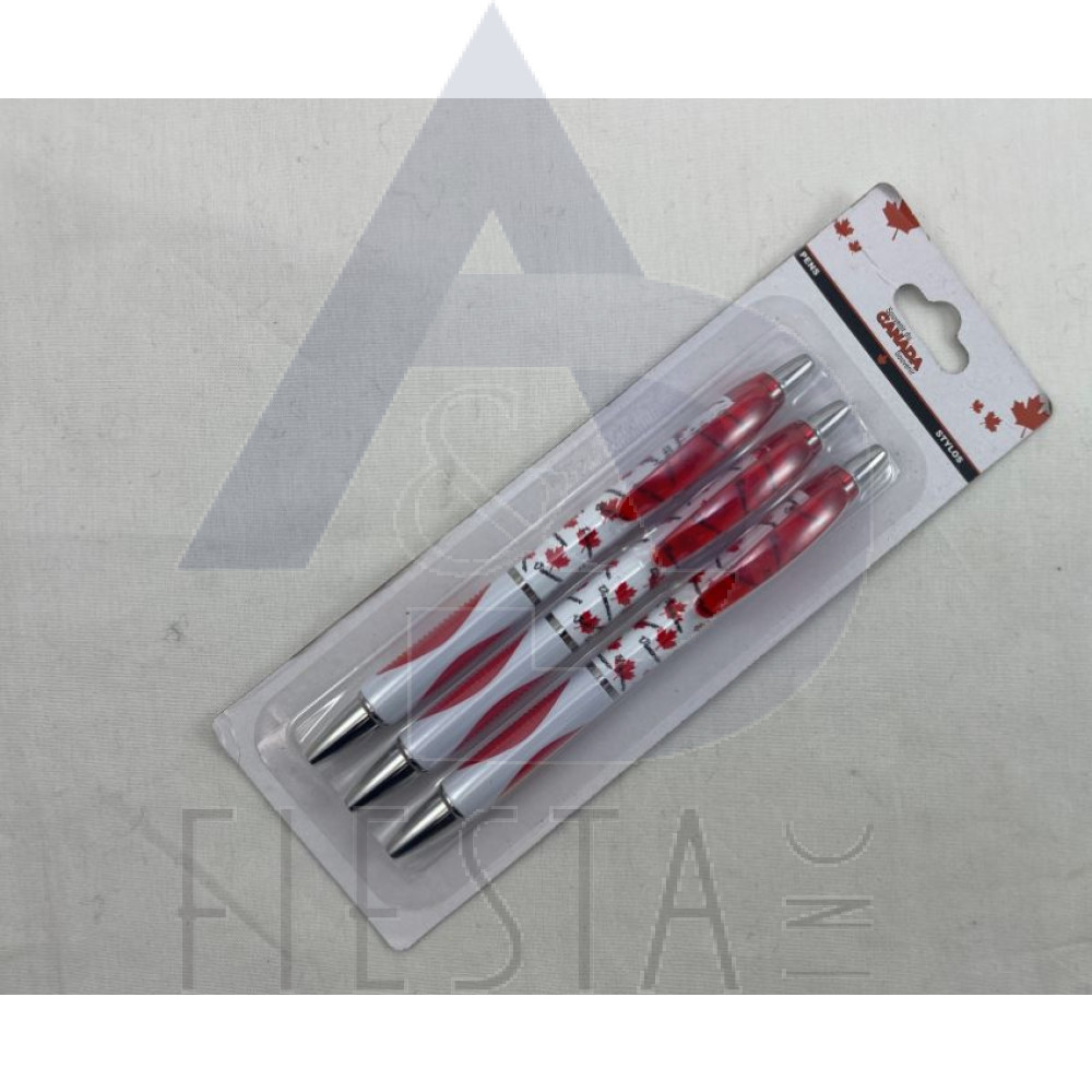 VANCOUVER PEN 3 PCS. ON BLISTER CARD