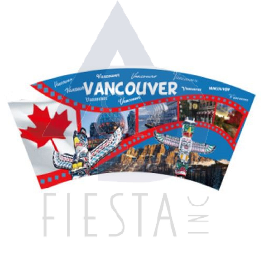 VANCOUVER SHOT GLASS WITH LANDMARKS FILM
