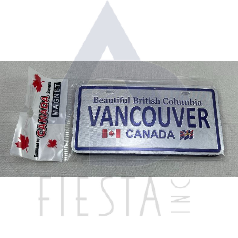 VANCOUVER LICENSE PLATE FOIL MAGNET