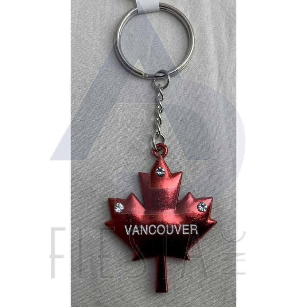 VANCOUVER "RED SERIES" LARGE MAPLE LEAF KEY CHAIN 