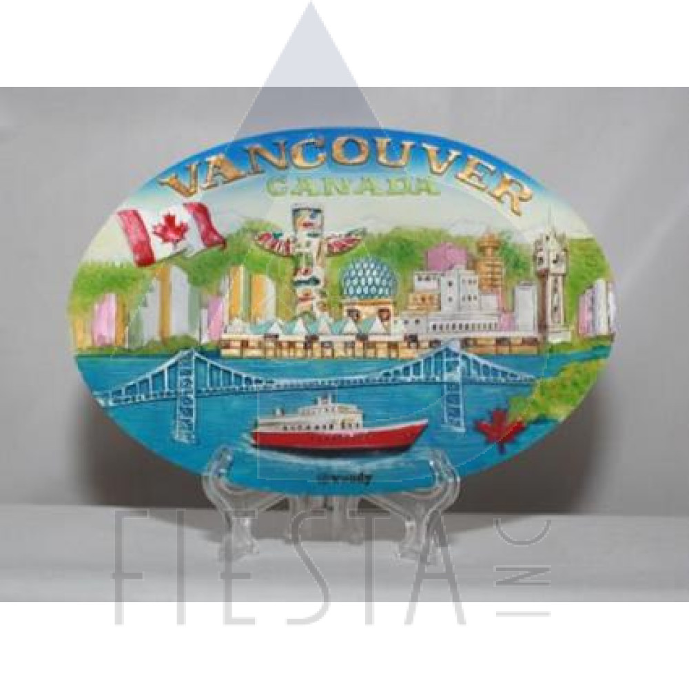 VANCOUVER POLY OVAL PLAQUE