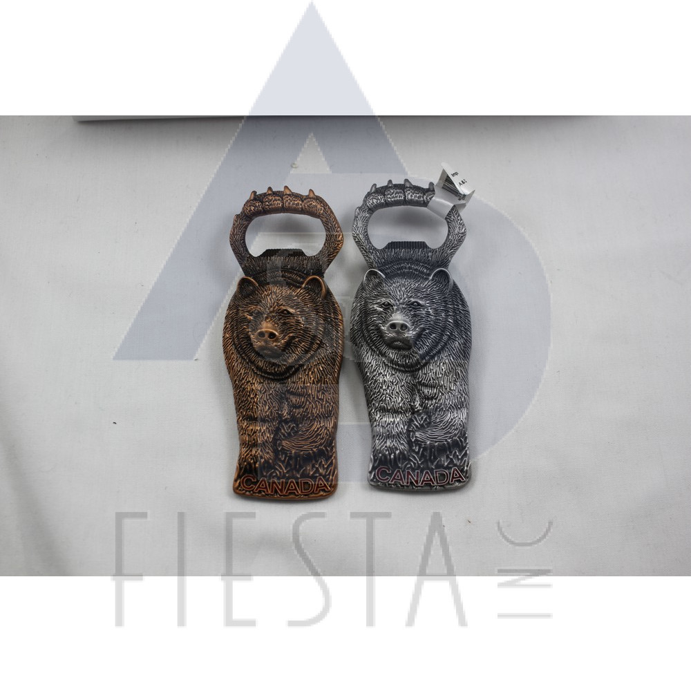 CANADA BIG TWO SIDED 3D BEAR BOTTLE OPENER