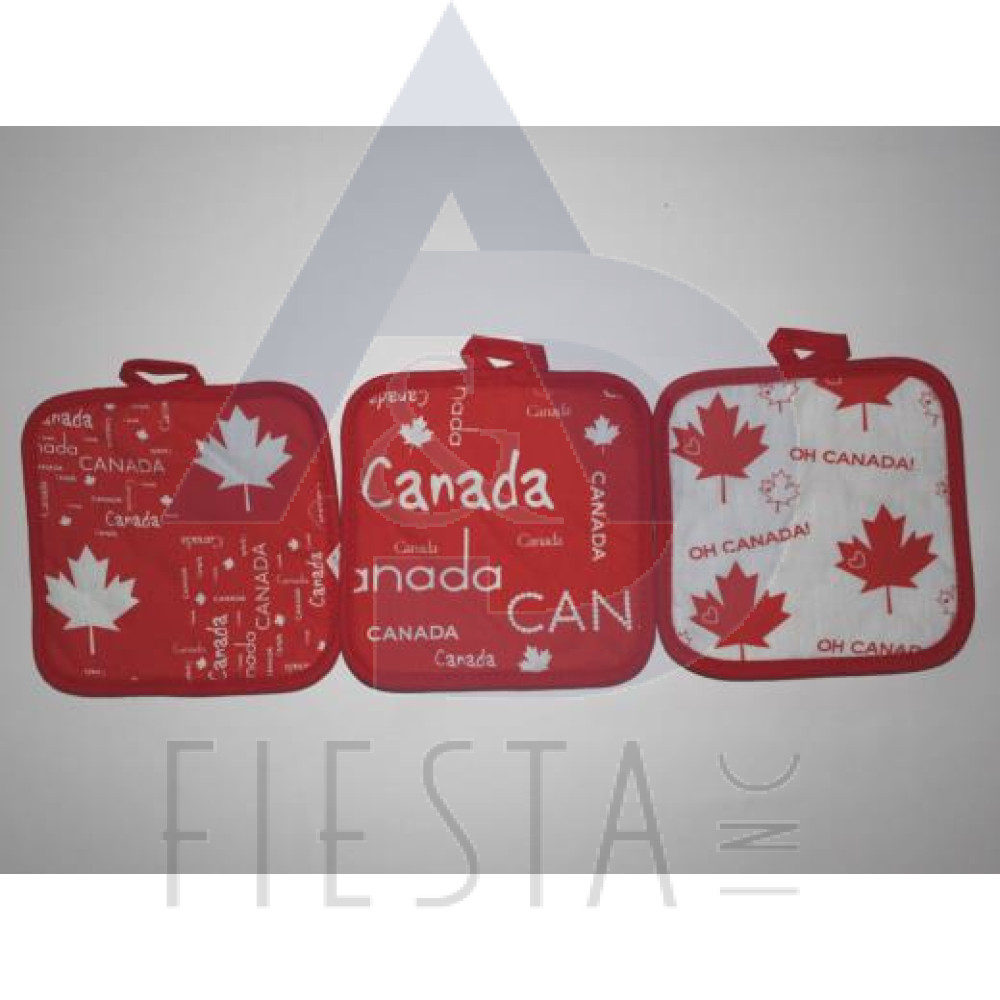 CANADA POT HOLDER 3 ASSORTED