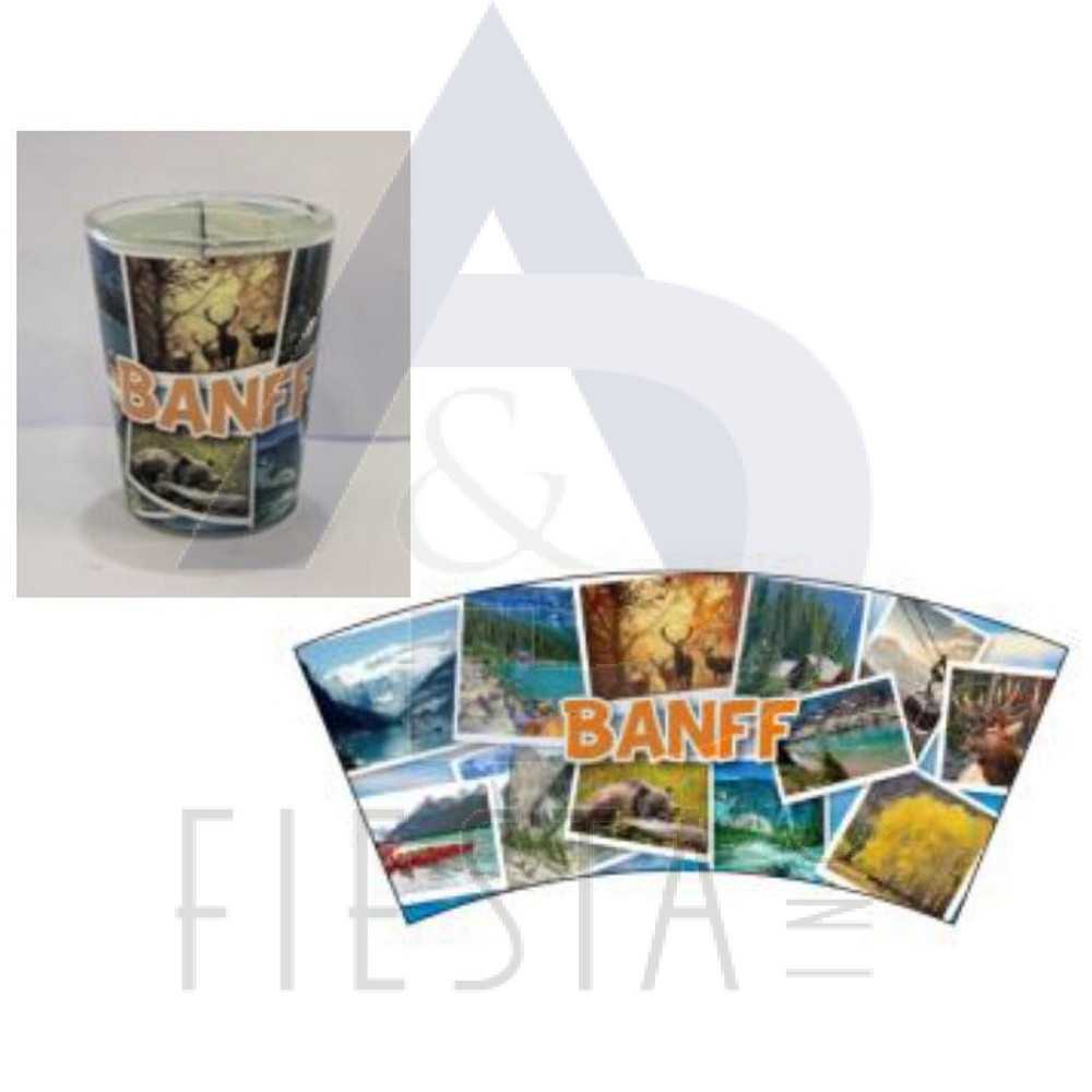 BANFF SHOT GLASS WITH PICTURES #2