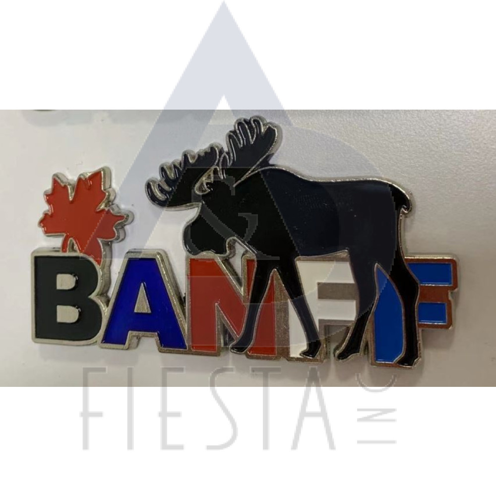 BANFF CUT-OUT LETTERS WITH MOOSE MAGNET