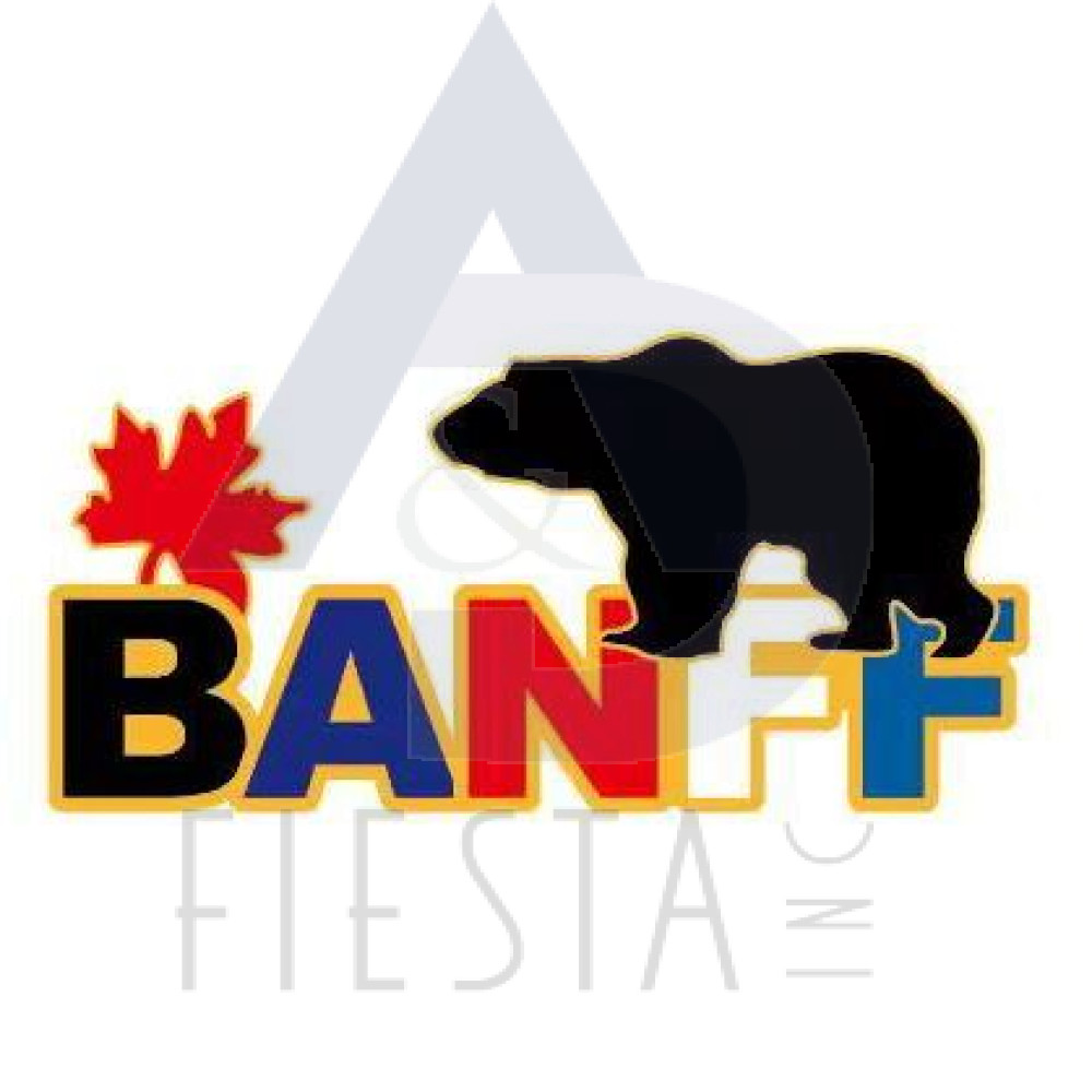 BANFF CUT-OUT LETTERS WITH BEAR MAGNET