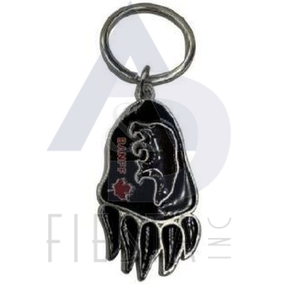 BANFF BEAR FOOT STEP WITH BEAR KEY CHAIN 