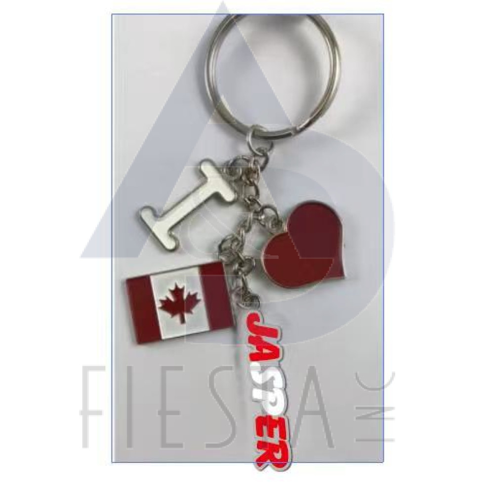 JASPER 2-TONE BEAR WALKING IN FOREST KEY CHAIN