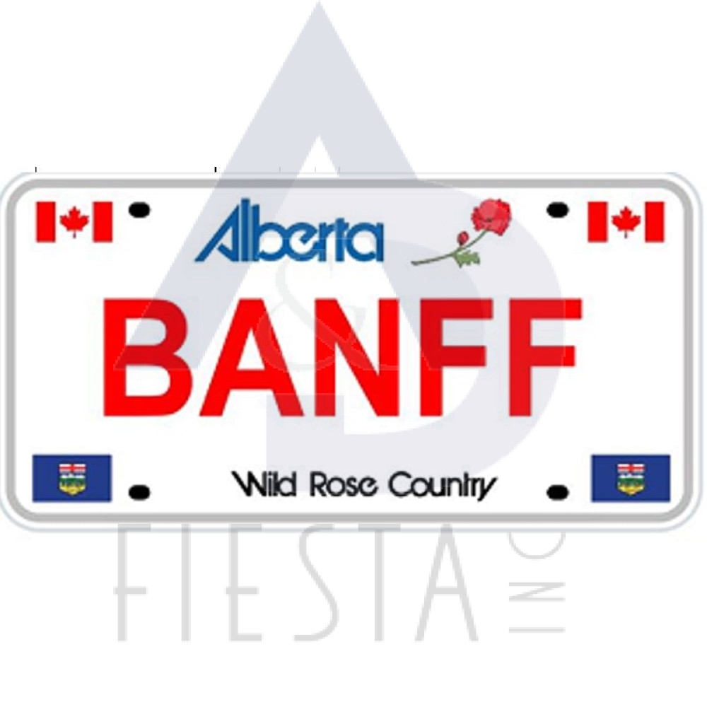 JASPER-ALBERTA CAR LICENSE PLATE 15X30 CM