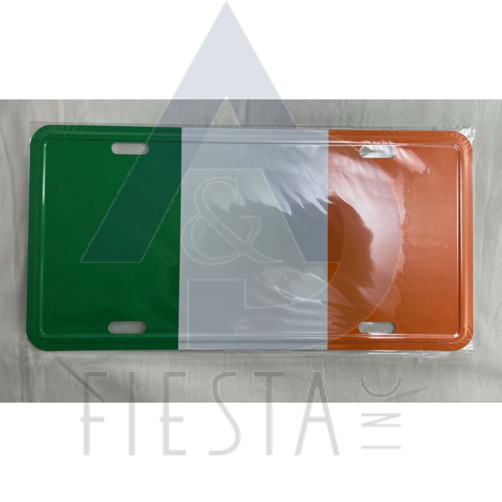 IRSH FLAG LICENSE PLATE 15X30 CM