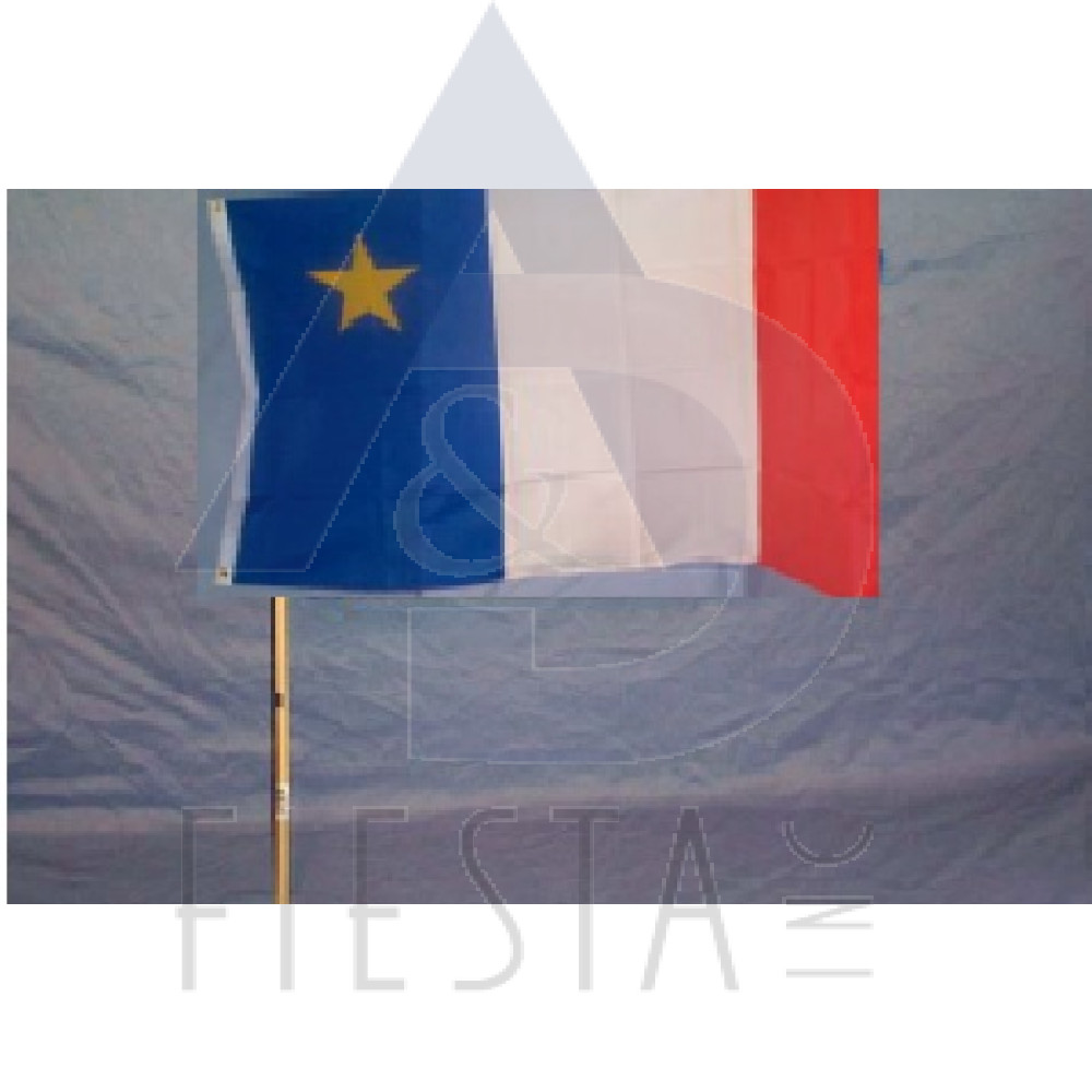 L'ACADIE FLAG 75X100 ON POLE