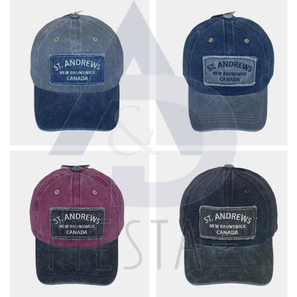 ST. ANDREWS, N.B. CAP WITH PATCH ASSORTED COLORS 