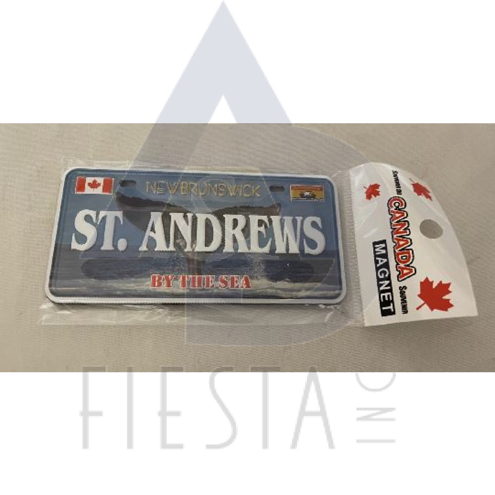 ST. ANDREWS-NEW BRUNSWICK SMALL LISENCE PLATE 10X5 CM MAGNET