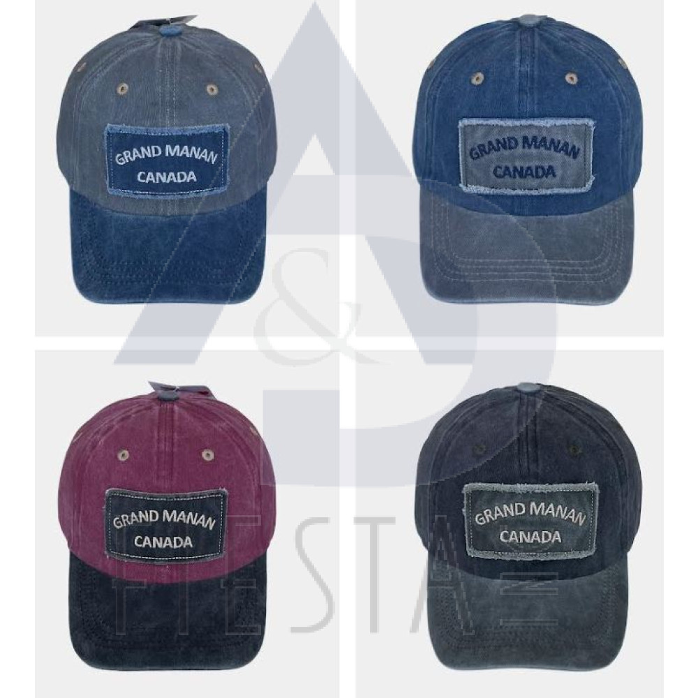 GRAND MANAN, N.B. CAP WITH PATCH ASSORTED COLORS 