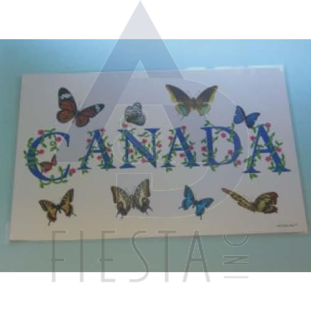 CANADA PLACEMAT WITH BUTTERFLY'S