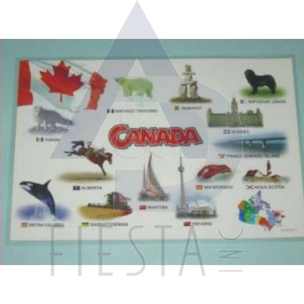 CANADA PLACEMAT WITH PROVINCES