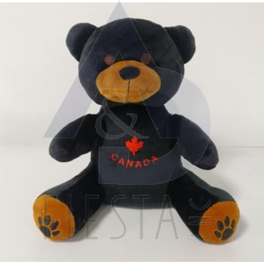 CANADA PLUSH 23 CM SITTING BLACK BEAR
