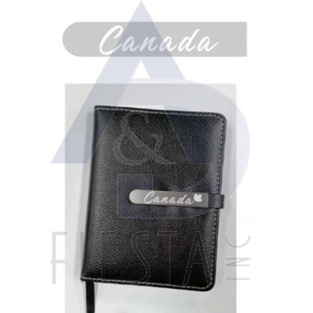 CANADA LEATHER NOTE BOOK 10.5 CM X 14.8 CM