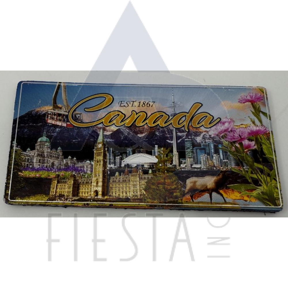 CANADA METAL LICENSE PLATE CANADIAN LANDMARKS 10X5 CM MAGNET STYLE #4