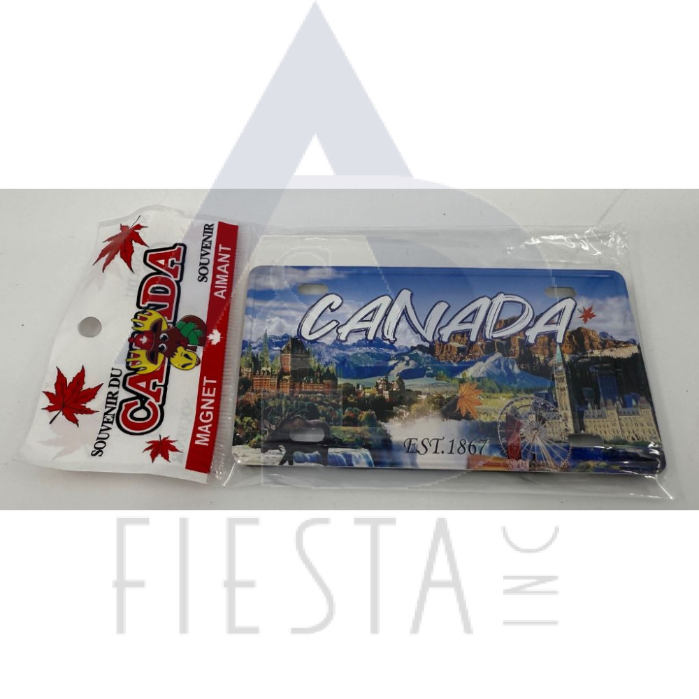 CANADA METAL LICENSE PLATE CANADIAN LANDMARKS 10X5 CM MAGNET STYLE #5