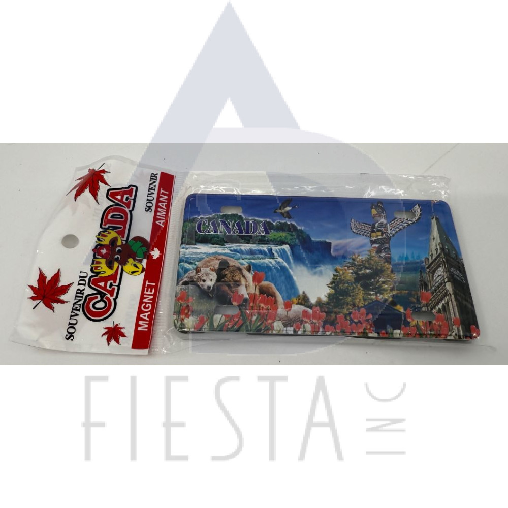 CANADA METAL LICENSE PLATE CANADIAN LANDMARKS 10X5 CM MAGNET STYLE #6