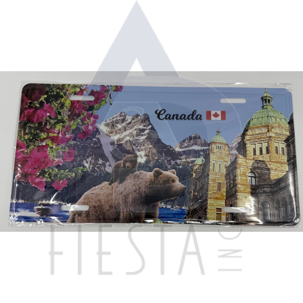 CANADA METAL LICENSE PLATE CANADIAN LANDMARKS 30X15 CM STYLE #1