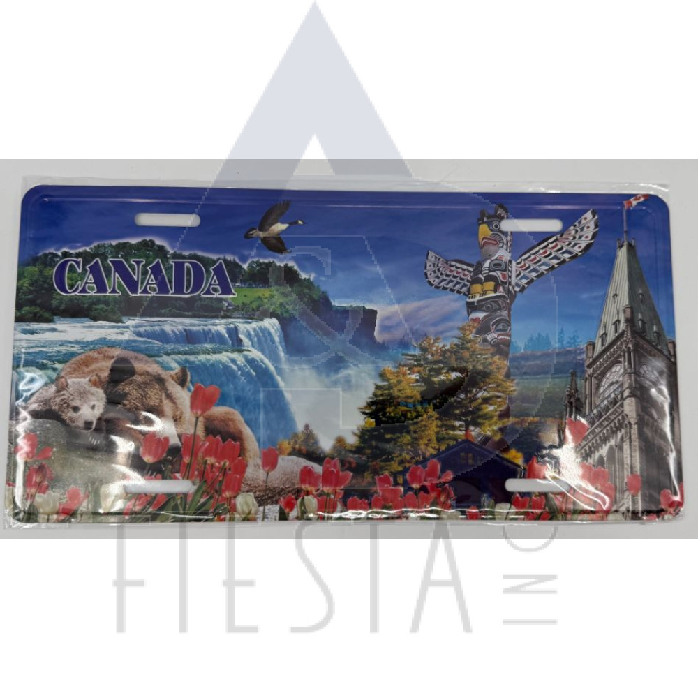 CANADA METAL LICENSE PLATE CANADIAN LANDMARKS 30X15 CM STYLE #2