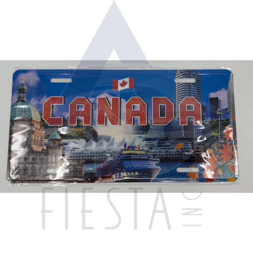 CANADA METAL LICENSE PLATE CANADIAN LANDMARKS 30X15 CM STYLE #3