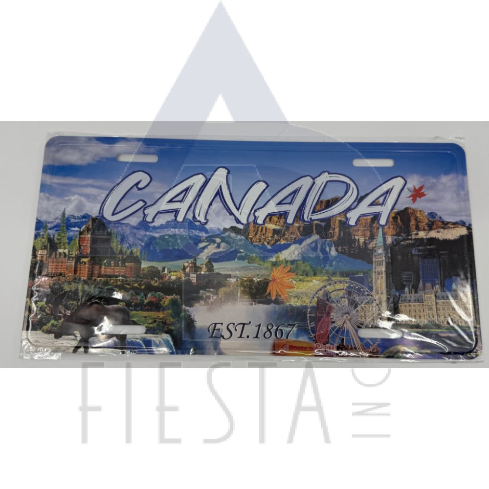 CANADA METAL LICENSE PLATE CANADIAN LANDMARKS 30X15 CM STYLE #5