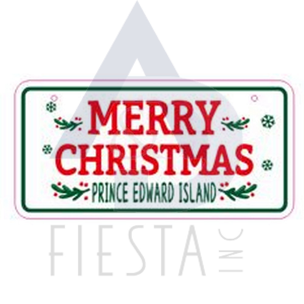 MERRY CHRISTMAS METAL HANGING SIGN WITH JUTE ROPE 5X10 CM-PRINCE EDWARD ISLAND