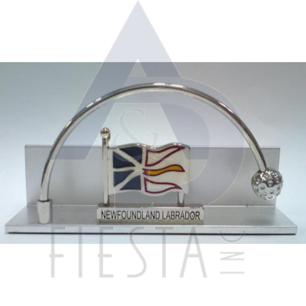 NEWFOUNDLAND LABRADOR BUSINESS CARD HOLDER IN ACRYLIC BOX