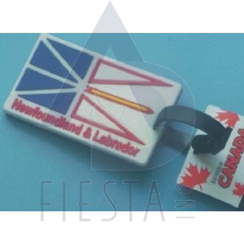 NEWFOUNDLAND LABRADOR RUBBERIZED LUGGAGE TAG