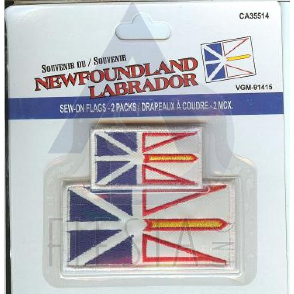 NEWFOUNDLAND LABRADOR SEW ON PATCH 2 PC