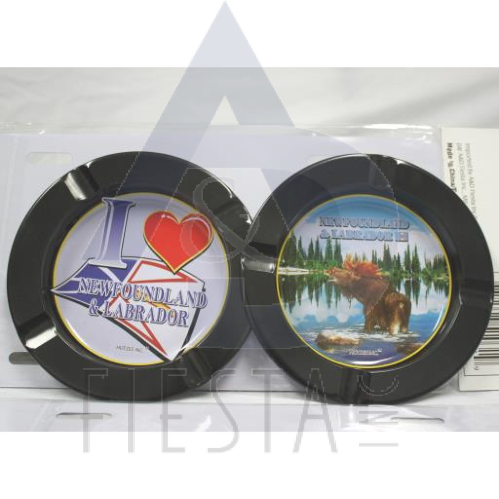 NEWFOUNDLAND LABRADOR METAL ASHTRAY ASSORTED